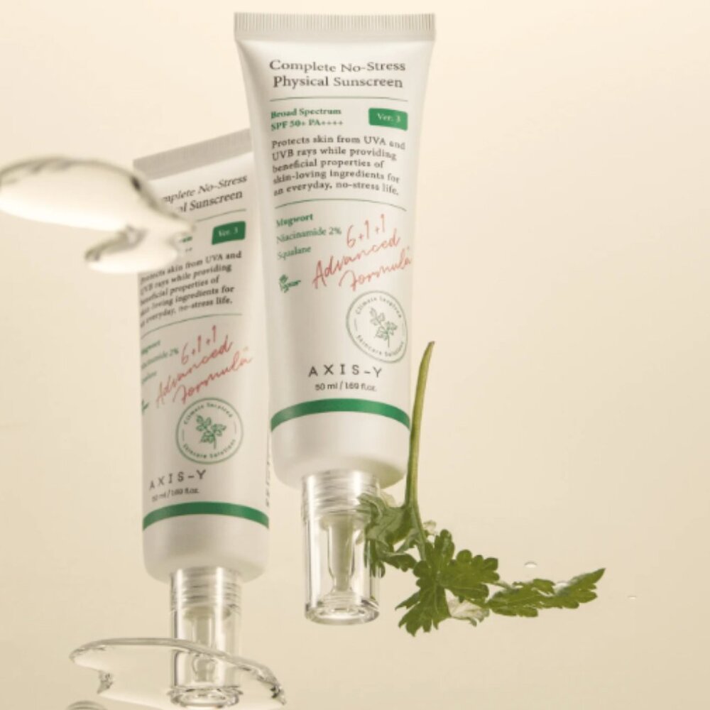 AXIS-Y Complete No-Stress Physical Sunscreen SPF 50+ PA++++ Korean beauty NWT